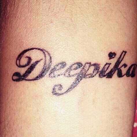 Details 79 about deepika name tattoo super hot  indaotaonec