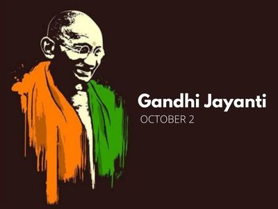 happy Gandhi jayanti🥰 Images • Nani Durgesh  creation🌼🌼✨✨✨💞🌼🌼💝❤️💚💚💕💚💞💛(@560nani) on ShareChat
