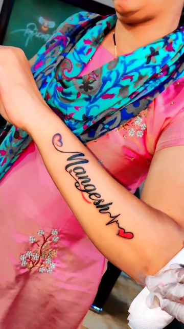 Indian Celebs Rashmika Mandanna tattoo