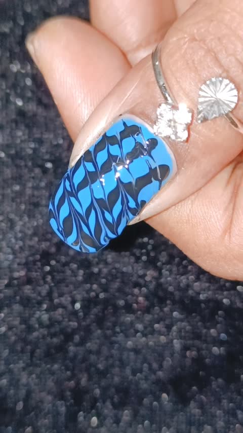 Blue nail art tutorial 💙 #MyMojViral #moj #nailart #tutorial #foryou