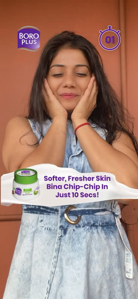 Secret to my soft & fresh skin is here! Park all your skin worries at bay with my favourite, light & non-sticky BoroPlus Soft. 
Try out this filter, share your videos & say it out loud with us, #ByeByeChipChip & hello soft skin. ❤️ - PROMOTED