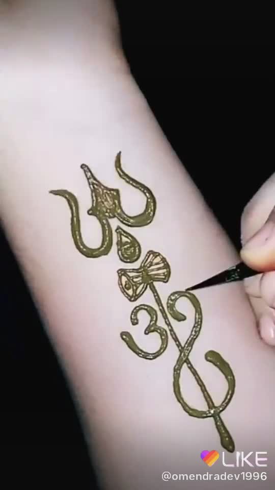 Trishul mahadev tattoo on wrist  The Ink Crypt Tattoo Parlour  Jhaiho