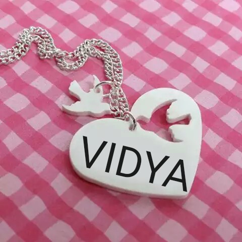 vidya name locket