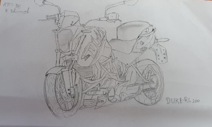 Sketch of KTM duke 390
