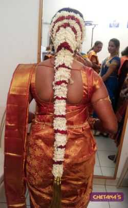 Mangalore bridal hairstyle Images •  (@nivi334456) on ShareChat