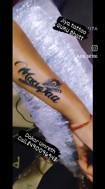 How tatto printed on hand  Tatto vlog  MADHU letter design  Live    YouTube