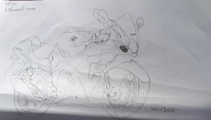 Premium Vector  A drawing of a motorcycle with the number 2 on it