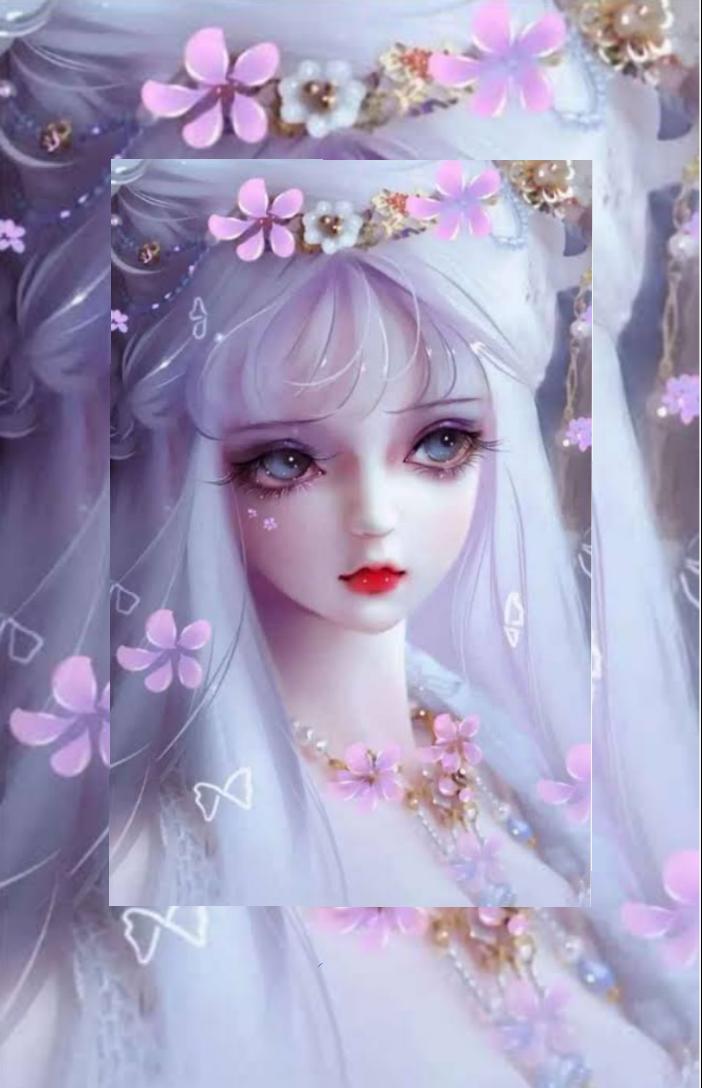 beautiful doll painting