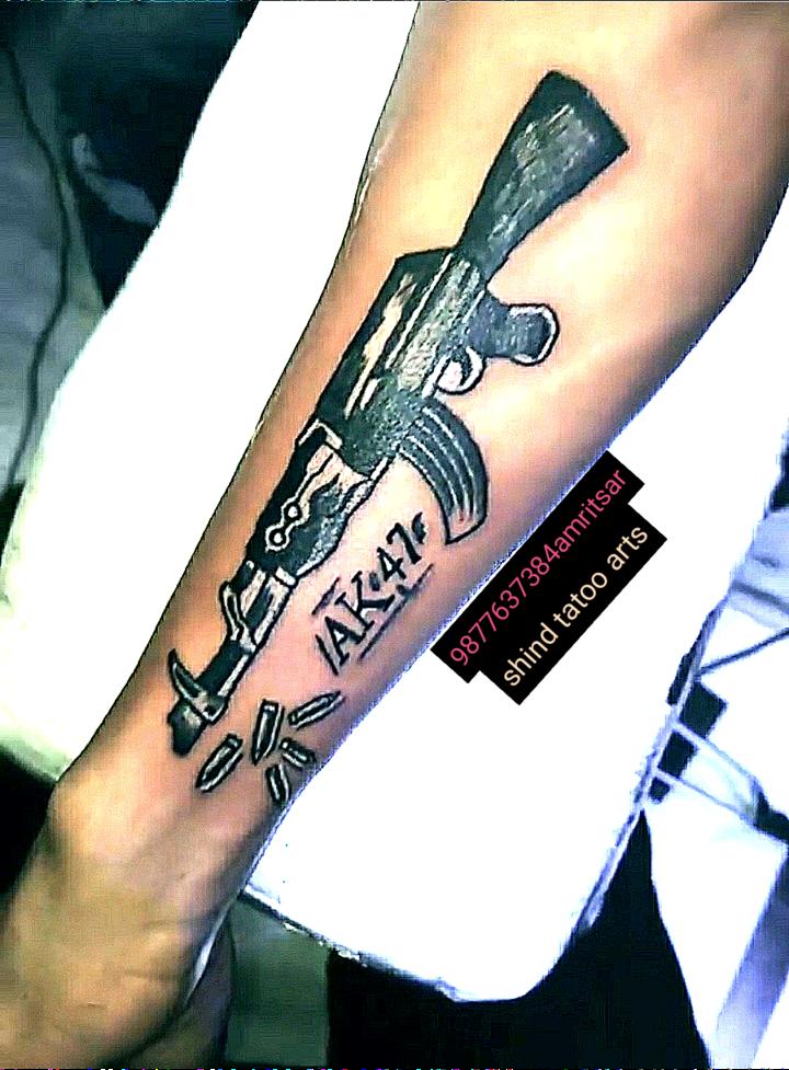 Temporäre Tattoo Aufkleber AK47 Sniper Gewehr Rose Dolch Schlange  Gefälschte Tatto Wasserdicht Tatoo Handgelenk Arm Neck Kleine Größe Frauen  Männer   AliExpress