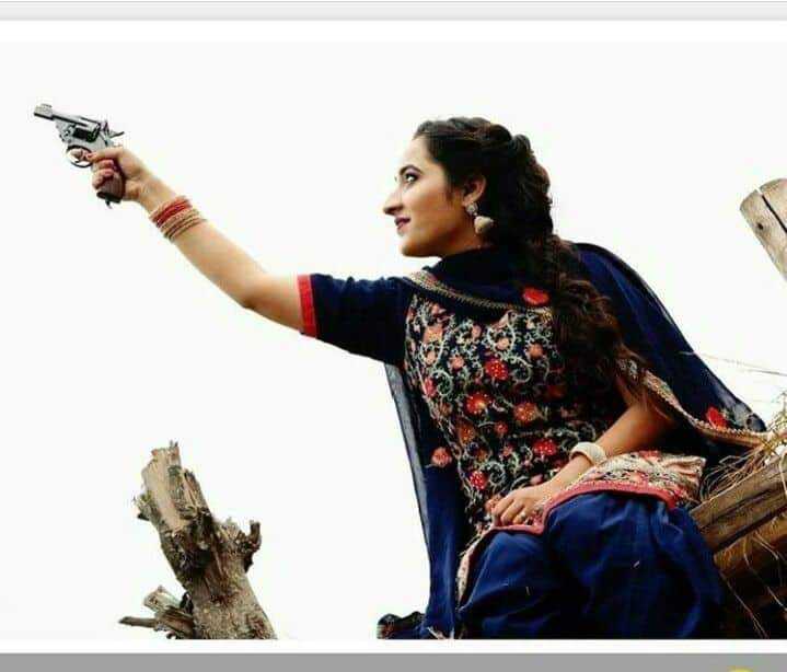 punjabi girl with gun images clipart